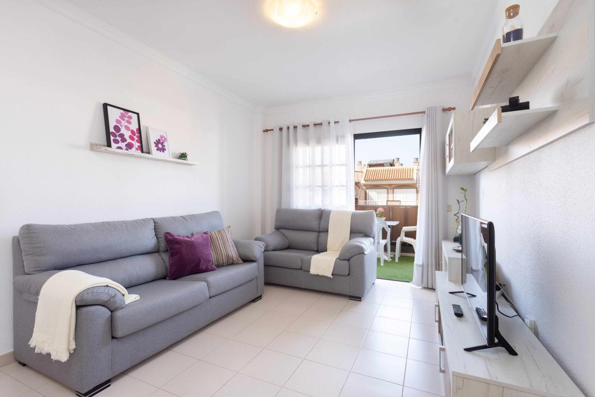 Agradable Piso Con Piscina & Playa Terraza Y Wifi Apartman Costa Del Silencio Kültér fotó