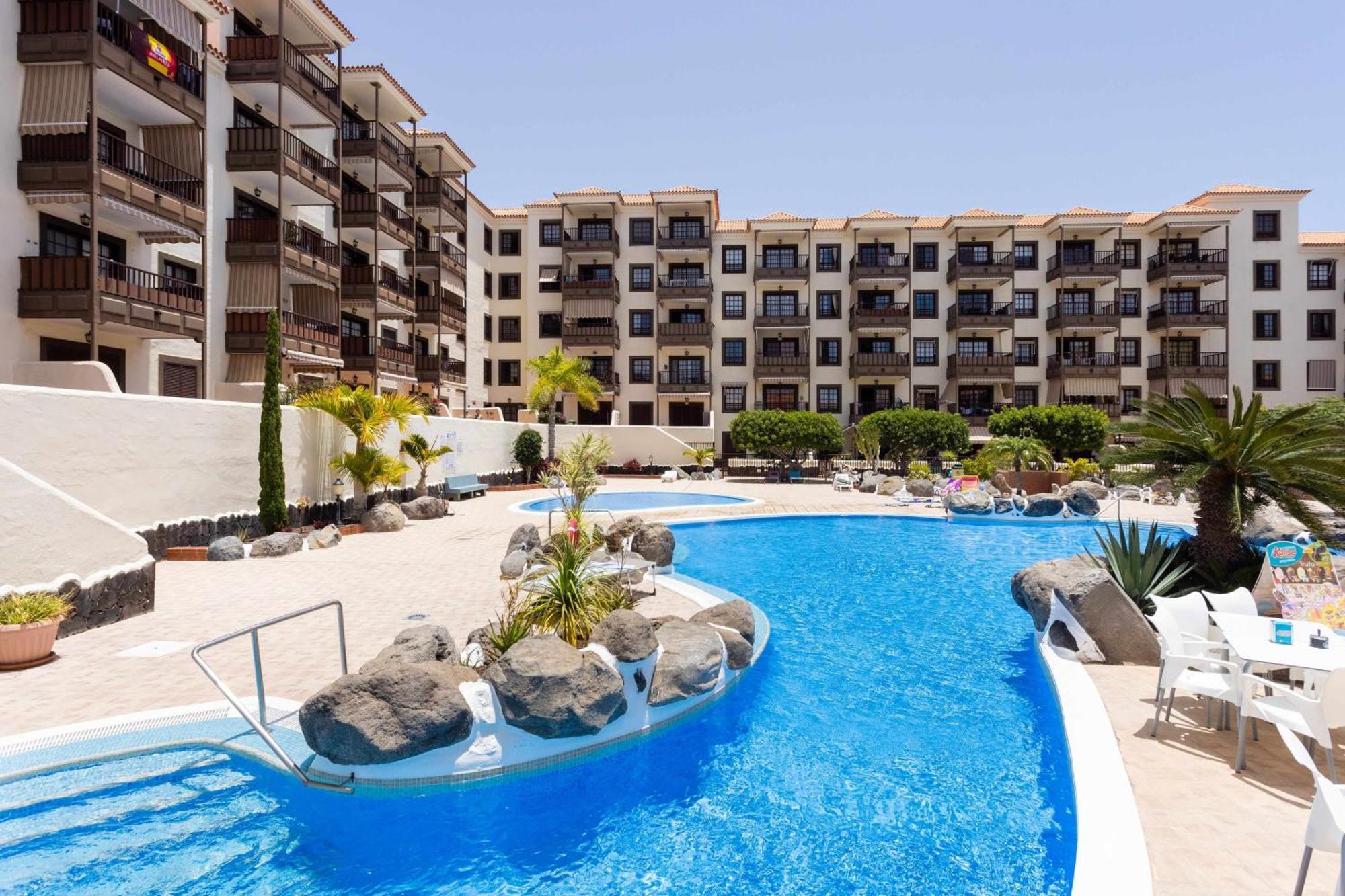 Agradable Piso Con Piscina & Playa Terraza Y Wifi Apartman Costa Del Silencio Kültér fotó